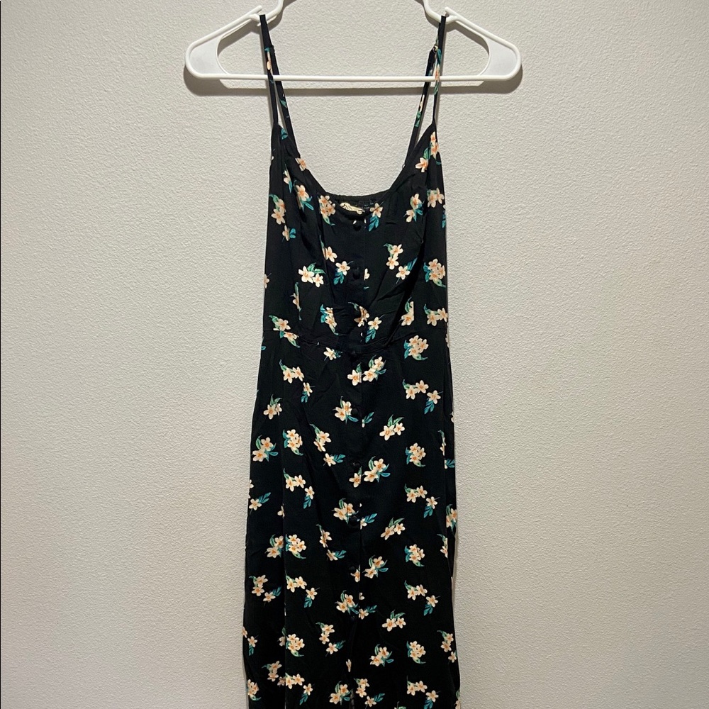 Hollister black floral summer dress